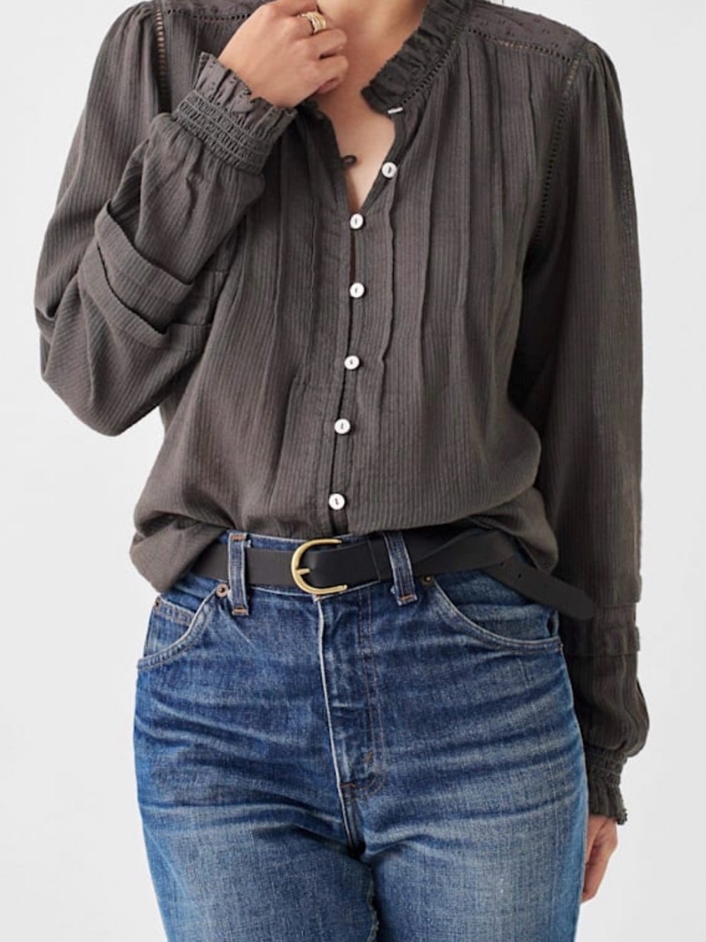 Faherty Willa Blouse faded black